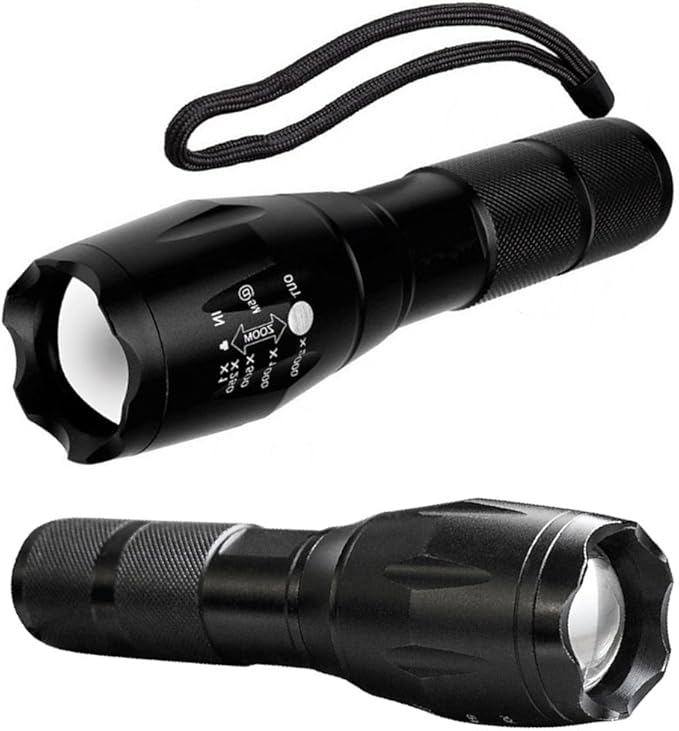 Military Grade 5 Mode High Lumens Tactical Led Waterproof Flashlight,4-Pack