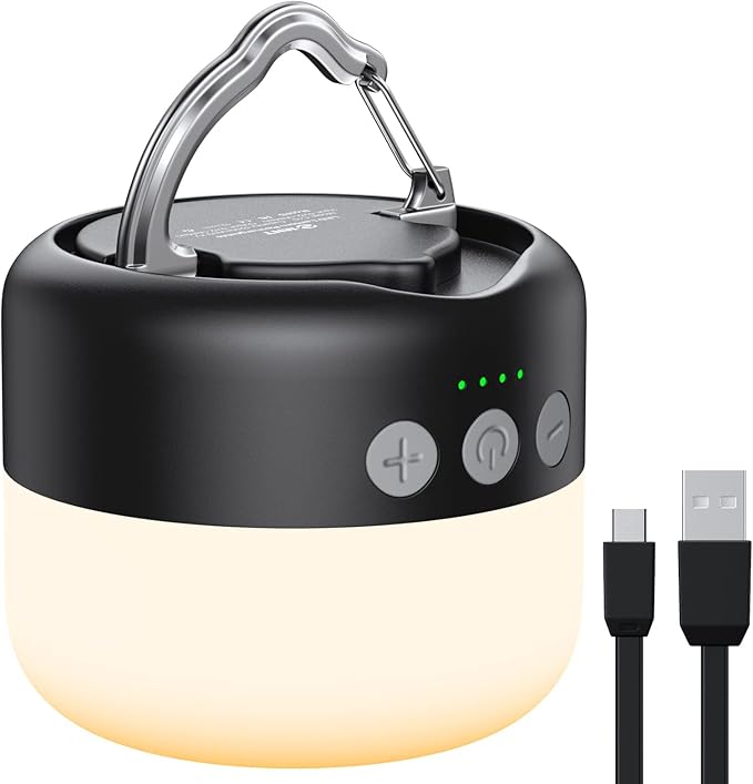 LED Camping Lantern Rechargeable 1000LM, Up to 300H Running Time Camping Tent Light, 6700mAh