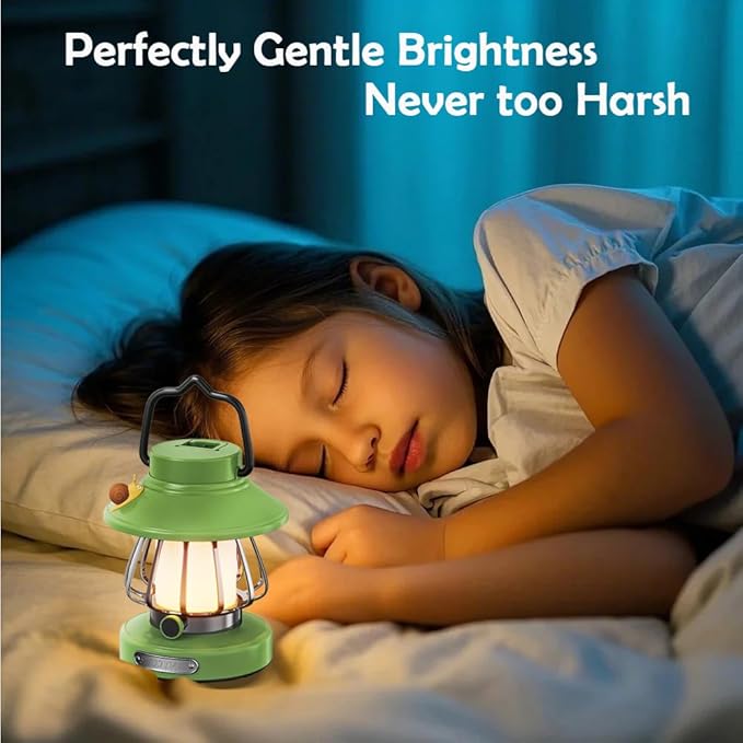 Camping Lantern for Kid Toddler Flashlight with Soft Light & Eye Protection Indoor Outdoor Hanging