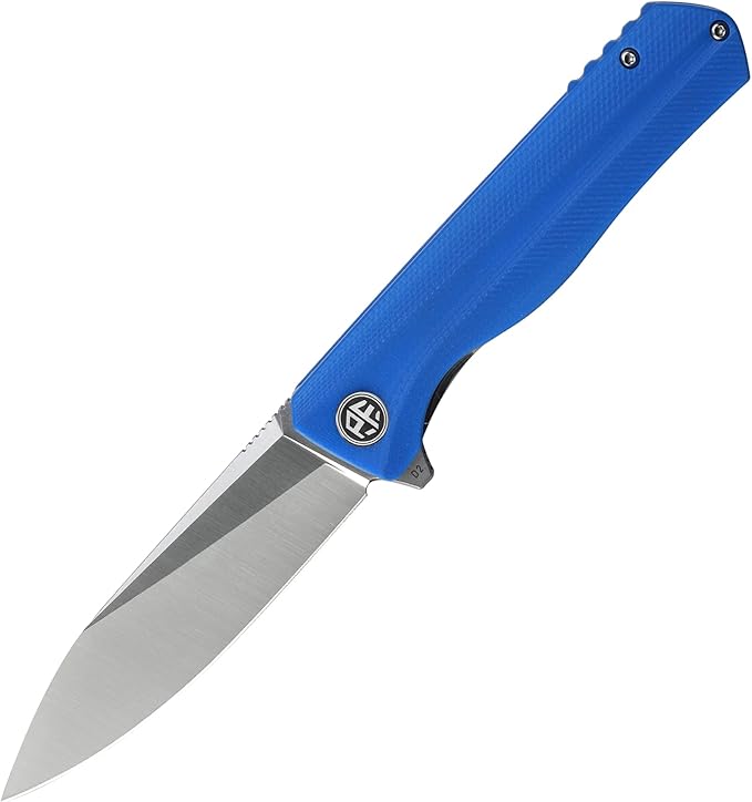 Petrified fish G10 handle D2 steel blade 2CR13 liner ball bearing flipper folding knife camping
