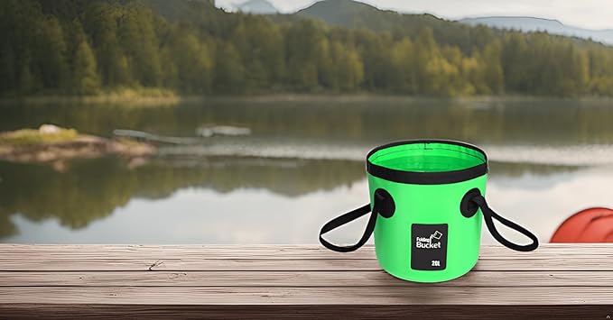 BANCHELLE Collapsible Bucket Water Container Portable Folding Camp Wash Basin for Outdoor Traveling