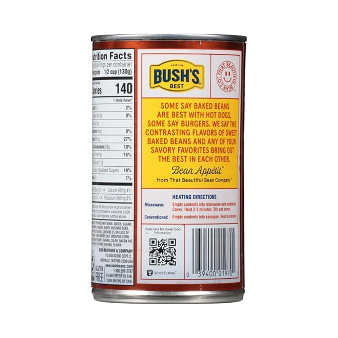 Bush's Best Baked Beans, Bacon Maple Country Mix, 3 Maple Cured Bacon (28 Oz), 3 Country Style (28