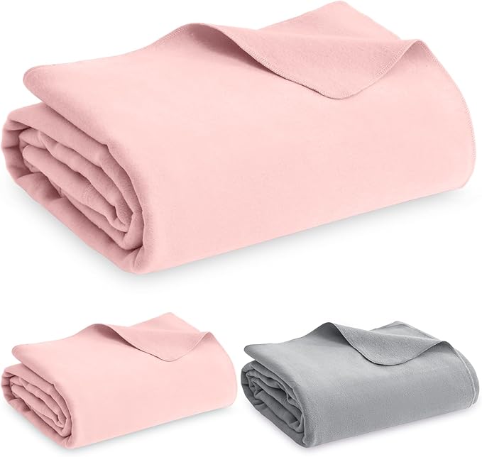 Peryiter 2 Pcs Military Wool Blanket Large 64" x 88" Camping Blanket Survival 3.3 Lbs Each Thick