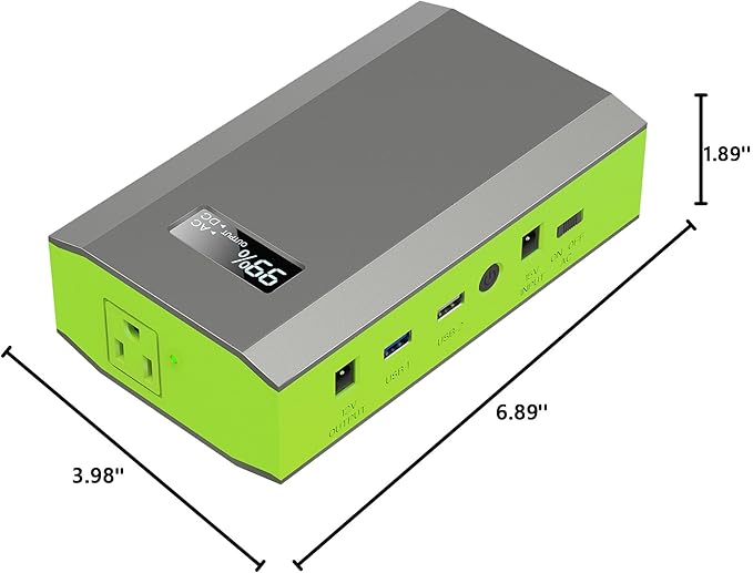 ZeroKor Portable Power Bank with AC Outlet, 65W 110V External Battery Pack 24000mAh Portable Laptop