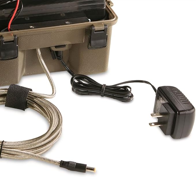 STEALTH CAM 12V Battery Box Kit - Portable Compact Waterproof Sealed Battery Charging Box for