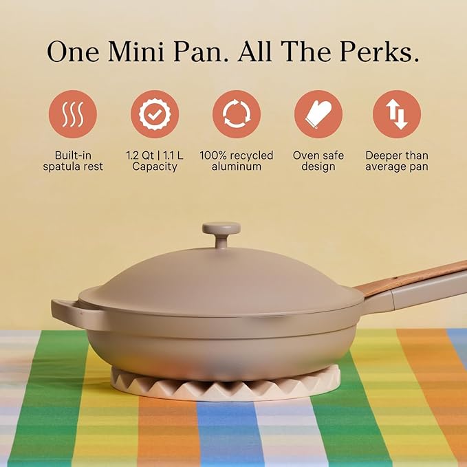Our Place Mini Home Cook Duo - 8.5" Always Pan & Small Perfect Pot Bundle | Multi-Functional