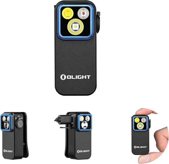 OLIGHT Oclip Pro EDC Flashlight Clip-on Light, Rechargeable 500 Lumens with Three Lighting