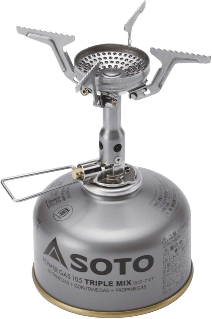 SOTO Amicus Stove with or without Igniter Camping Stove - Superior Under Windy Conditions, Shock