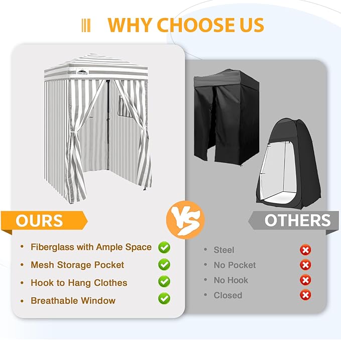 EAGLE PEAK Flex Ultra Compact 4x4 Pop-up Canopy, Sun Shelter, Changing Room, Portable Privacy
