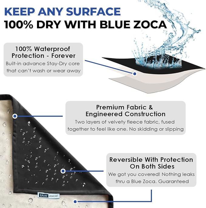 Waterproof Blanket | Machine Washable Dog Bed Cover | Water Proof Blanket to Protect Your Bed Couch