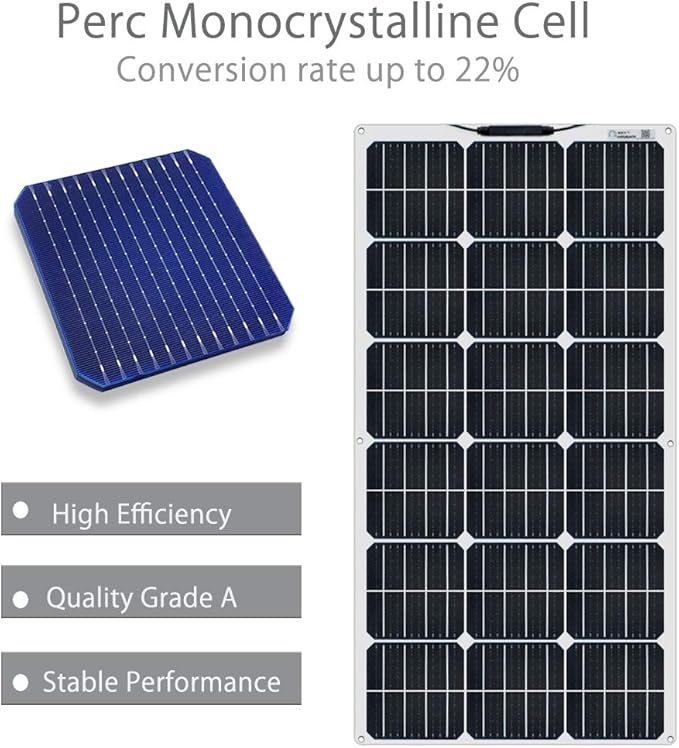 XINPUGUANG Flexible Solar Panel 100W 12V Monocrystalline 500W Solar Kit 50A Charge Controller