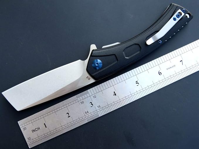 Eafengrow EF931 Pocket Knife D2 Steel Blade Outdoor Tool Knives G10 Handle Pocket Clip EDC Knife