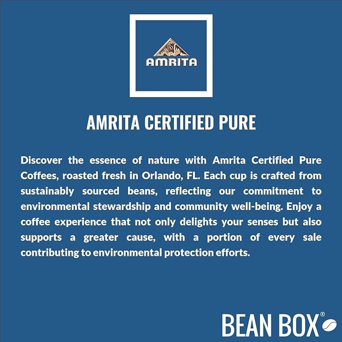 Bean Box Orlando Coffee Sampler, 2-Pack - Roasted by Amrita Certified Pure, Gourmet Arabica Coffee