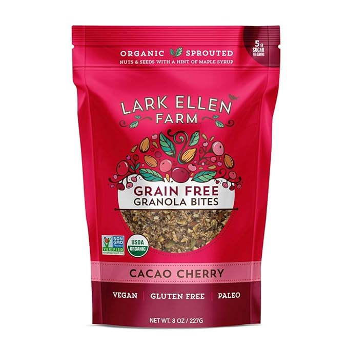 Lark Ellen Farm Grain Free Bites, Cacao Cherry, 8 Oz