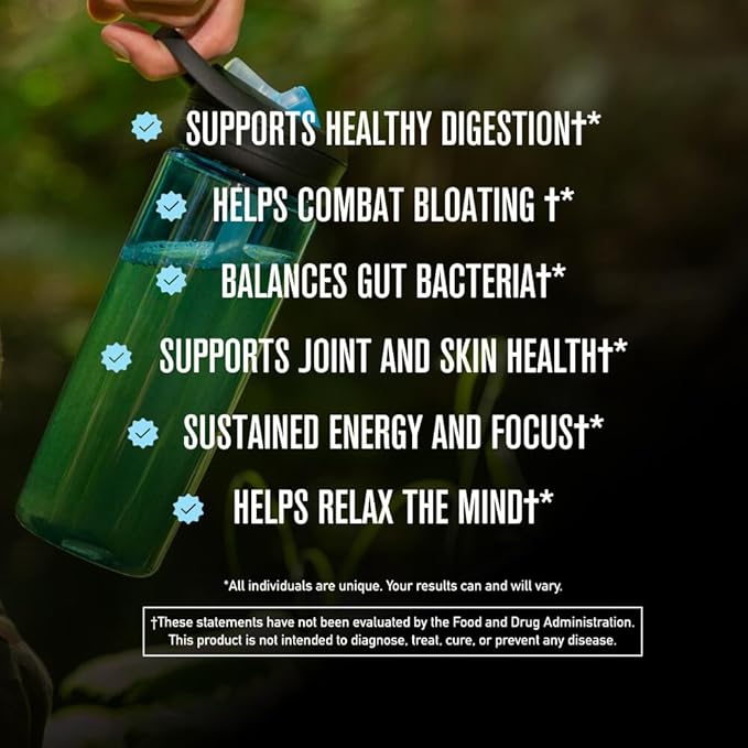 ROUNDHOUSE PROVISION Morning Kick, Zero Sugar Greens Superfood Powder Supplement with Ashwagandha
