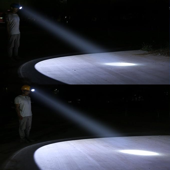 Rechargeable Mining Headlamp, 1+2 LED Super Bright Cap Lamp, Waterproof & Explosion-Proof Safety