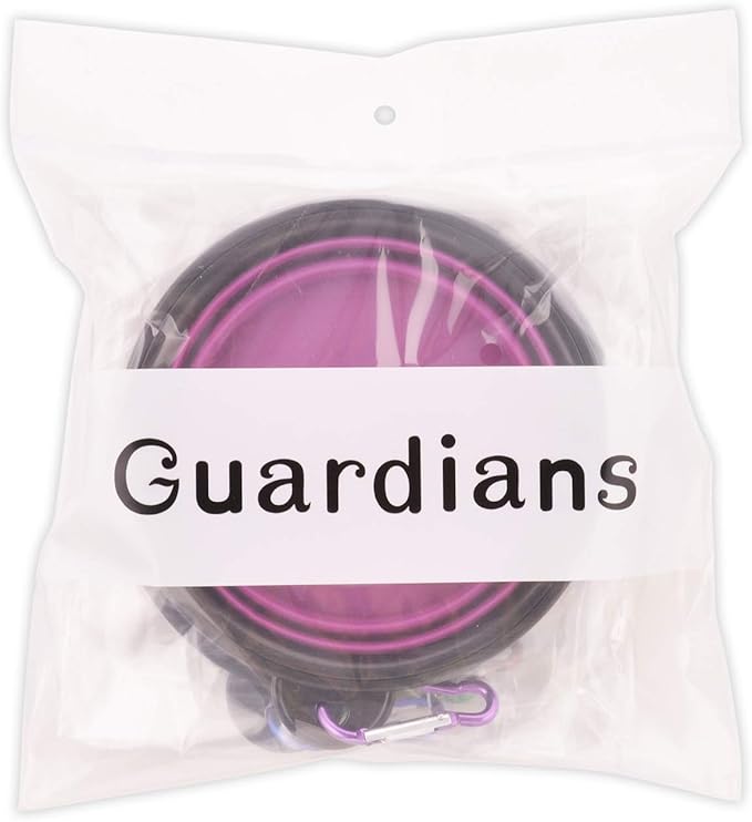 Collapsible Dog Bowls - 4 Pack, Portable Travel Water and Food Bowl with Carabiner Clip for Dogs