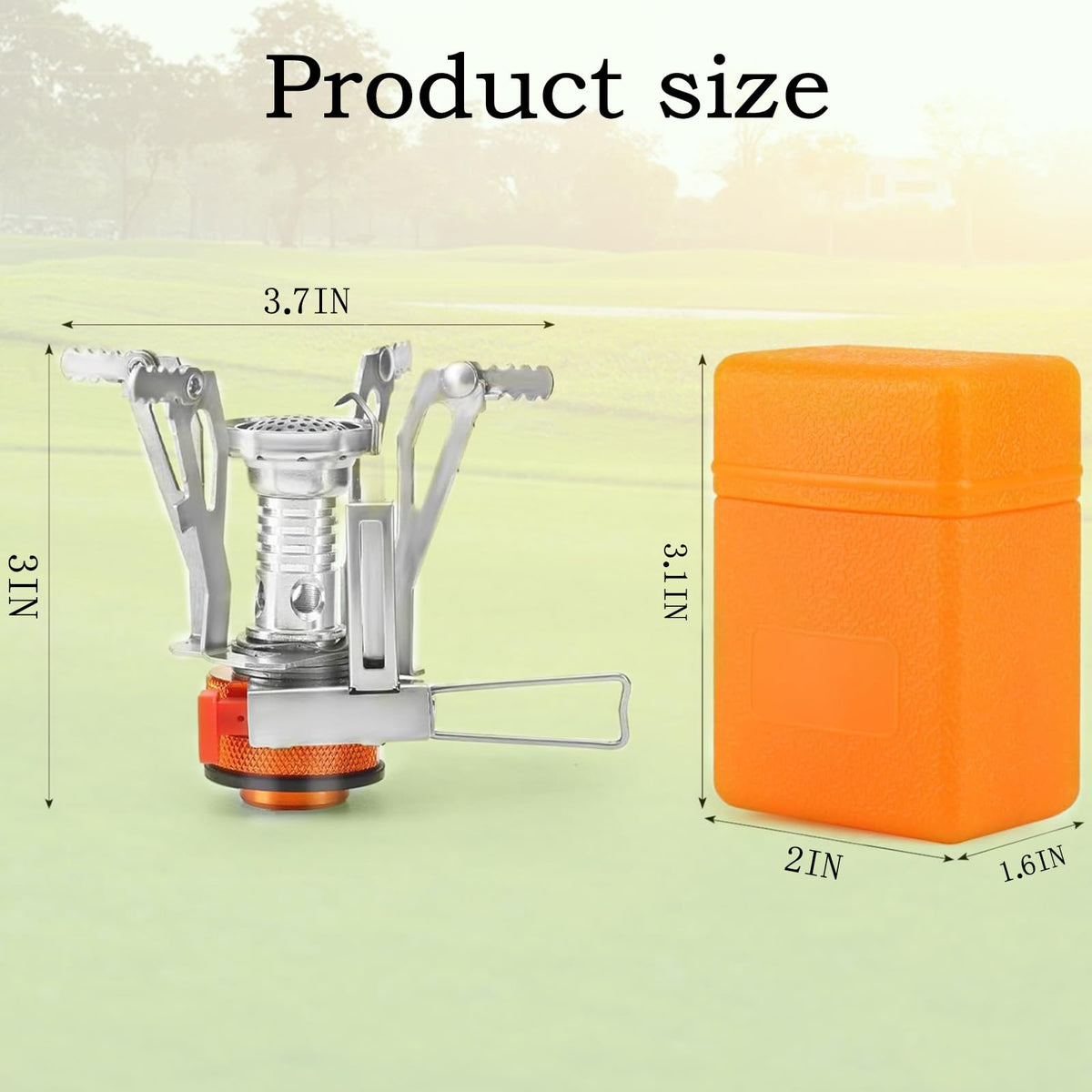 Portable Camping Stove Backpacking Stove, Specialized Hiking Stove Camping Stove with Piezo