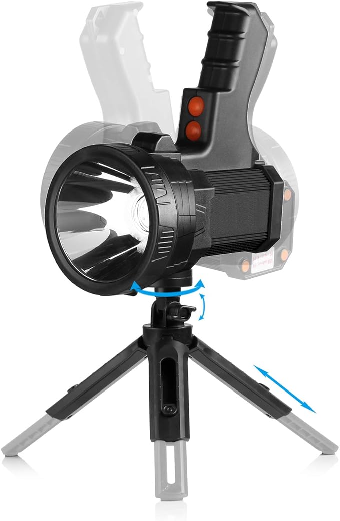 BUYSIGHT Rechargeable Spotlight, 1000,000 -Lumen Spot Lights Hand held Large Flashlight Handheld