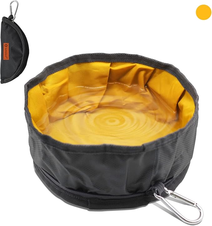 LumoLeaf Collapsible Dog Travel Bowl, 8 Cups Large Lightweight Foldable Bowl, Water and Food Bowls