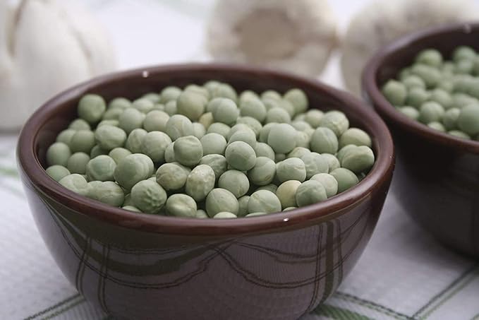 Food to Live Organic Whole Dried Green Peas, 1 Pound – Non-GMO, Green Vatana, Sproutable, Vegan