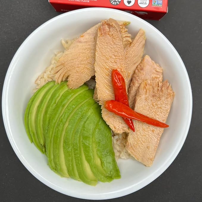 Natural Catch Tuna Spicy Yellowfin Filets, Hand Cut, Pole & Line Caught, 130 Calories Gluten-Free