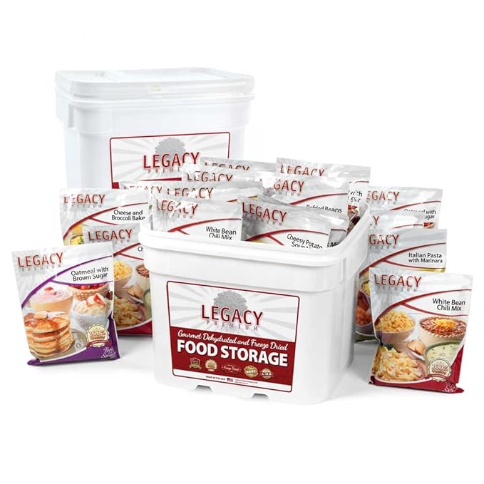 Legacy Food Storage 240 Serving Emergency Food Supply Package, 12 Entrees, 4 Breakfasts, 97,280