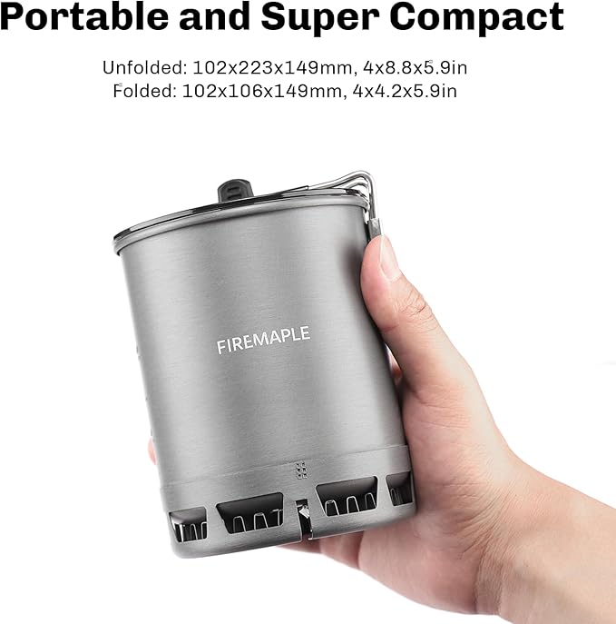 Fire Maple Petrel Portable Stove Ultralight Cooking System, with a Lightweight, Fast Boiling