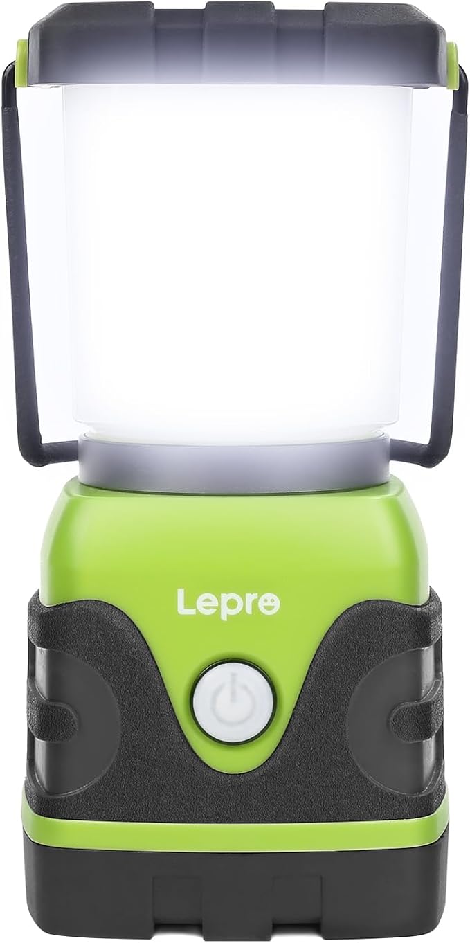 Lepro 1500LM Battery Powered LED Camping Lantern, Waterproof Tent Light with 4 Light Modes, Camping
