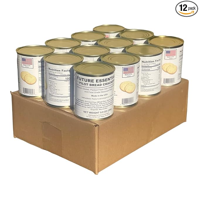 Future Essential Sailor Pilot Bread Crackers | Ship's Biscuit | Emergency Survival Food | Long Term