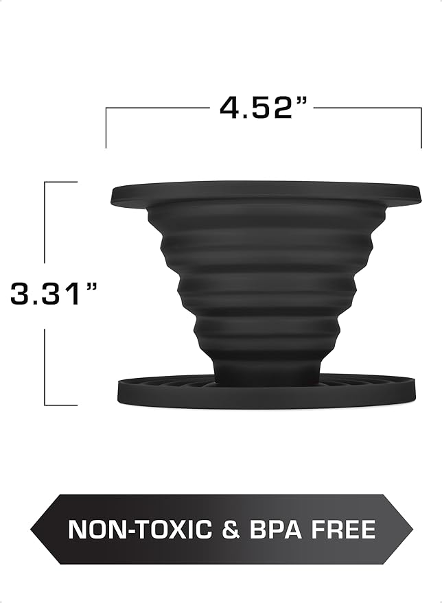 COLETTI Sierra Camping Pour Over Coffee Dripper — Collapsible Pour Over Coffee Dripper — Includes