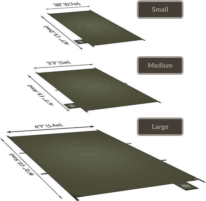 Onewind Compact Footprint, 4000mm Waterproof Rate PU Coating, 55" *39"Ultralight Camping Floor