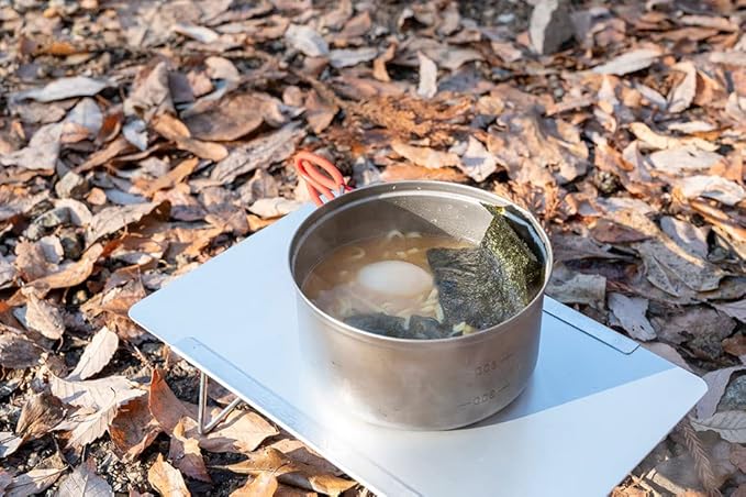Evernew Titanium Lightweight Camping Pot w/Folding Handle Set, 600 & 900