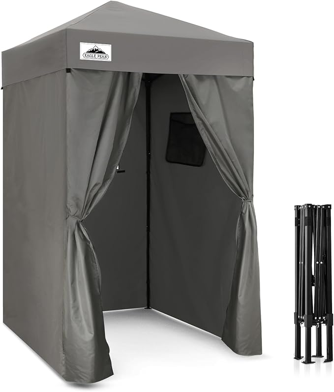 EAGLE PEAK Flex Ultra Compact 4x4 Pop-up Canopy, Sun Shelter, Changing Room, Portable Privacy