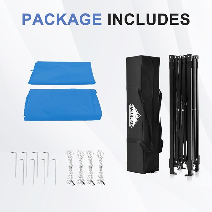 EAGLE PEAK Flex Ultra Compact 5x5 Pop-up Canopy, Sun Shelter, Changing Room, Portable Privacy Tent