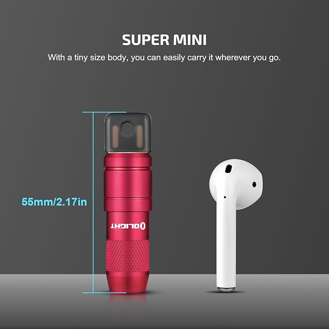 OLIGHT IMINI 2 EDC Rechargeable Keychain Flashlight, 50 Lumens Compact and Portable Mini LED