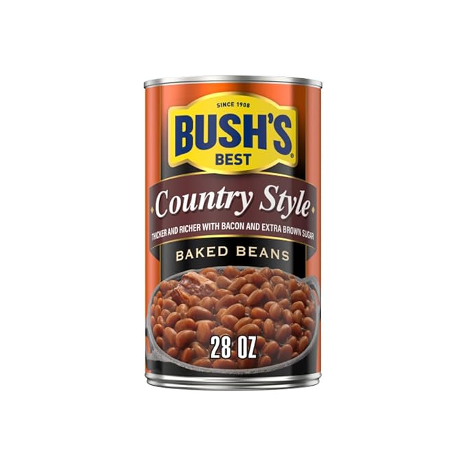Bush's Best Baked Beans, Sweet Country Maple, 1 Maple Cured Bacon (28oz), 1 Country Style (28oz), 1