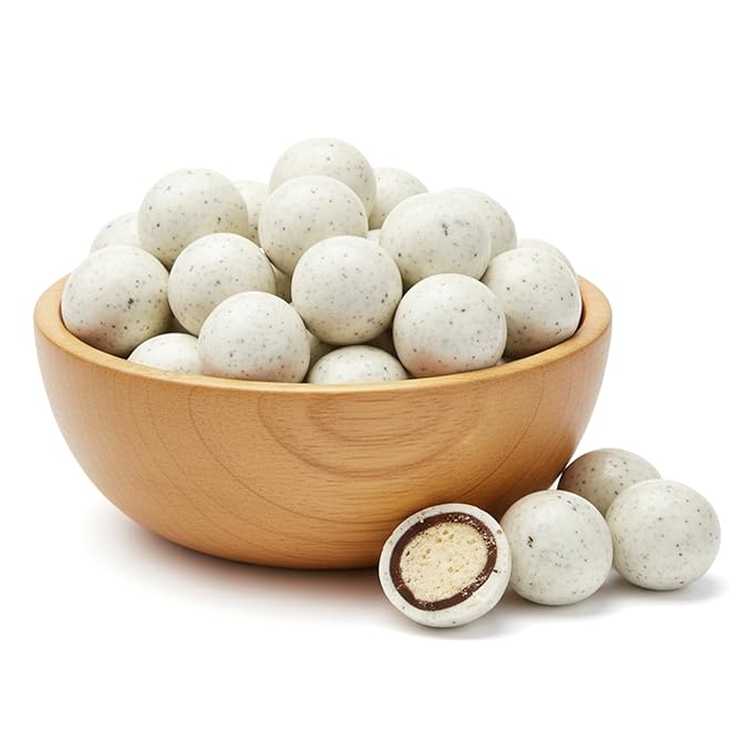 NY Spice Shop Coffee & Cream Chocolate Malt Balls Party Decorations - 1 Pound Malted Milk Ball