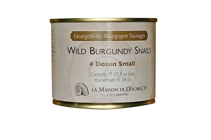 Premium Escargot Wild Burgundy Snails ??Rated Number One ??Best For Escargot Recipes, Various Sizes