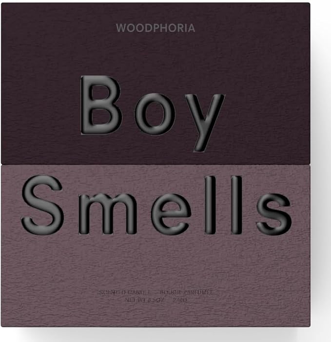 Boy Smells - Woodphoria Scented Candles for Men and Women - 8.5 oz - Soy, Coconut Wax Candle Blend