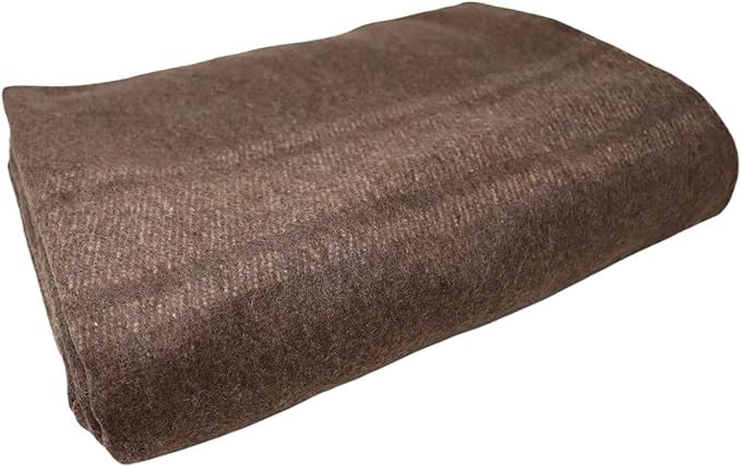 M MCGUIRE GEAR Italian Style Army Blanket, Mil-Spec, 62 in x 84 in, Wool Blend, Flame Retardant