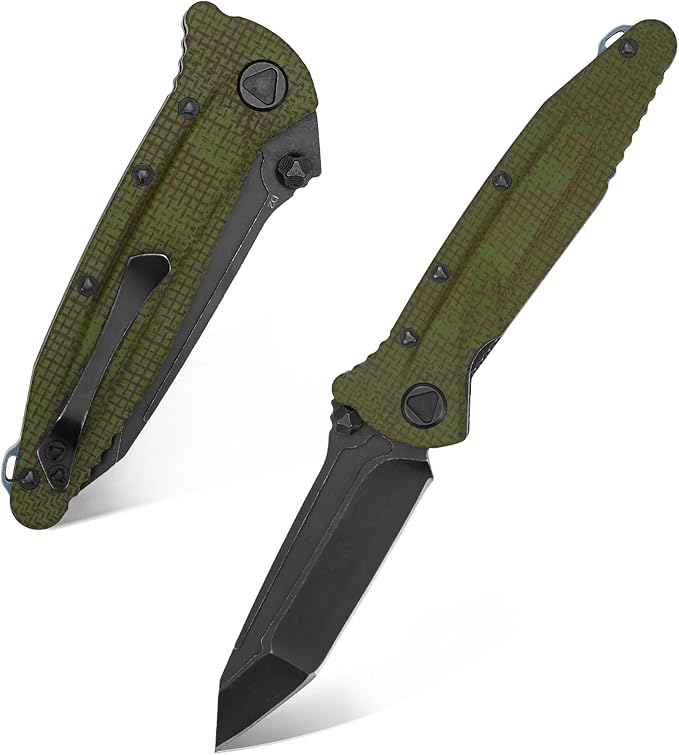 Eafengrow EF55 Pocket Knife Folding Knife G10 Handle D2 Steel Blade Folder EDC Tool Knifes for