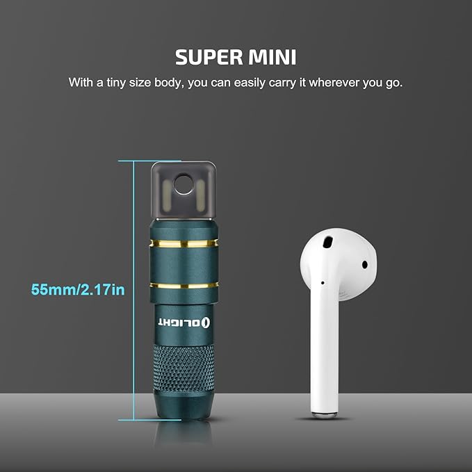 OLIGHT IMINI 2 EDC Rechargeable Keychain Flashlight, 50 Lumens Compact and Portable Mini LED