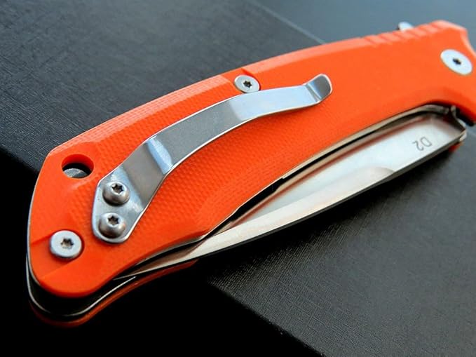 Eafengrow EF223 Folding Knife D2 Blade with G10 Handle Multi EDC Pocket Knife for Outdoor Camping