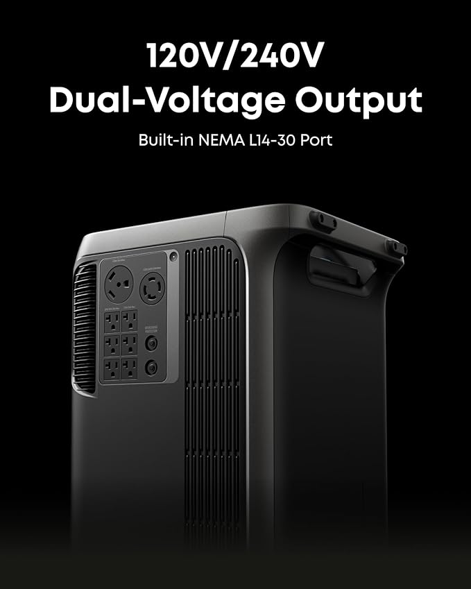 Anker SOLIX F3800 Plus Portable Power Station with Home Power Panel and 400W Solar Panel, 3840Wh