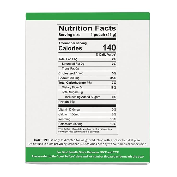 Nutmeg State Nutrition - High Protein Instant Meal, 15g Protein, 140 Calories, 1.5g Fat, 5g Fiber
