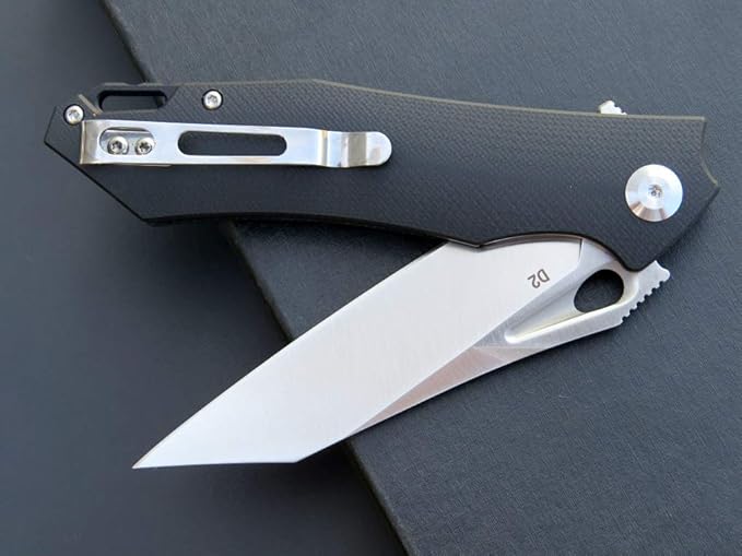 Eafengrow EF934 Pocket Knife D2 Steel Blade Folding Knife G10 Handle Liner Lock Camping Survival