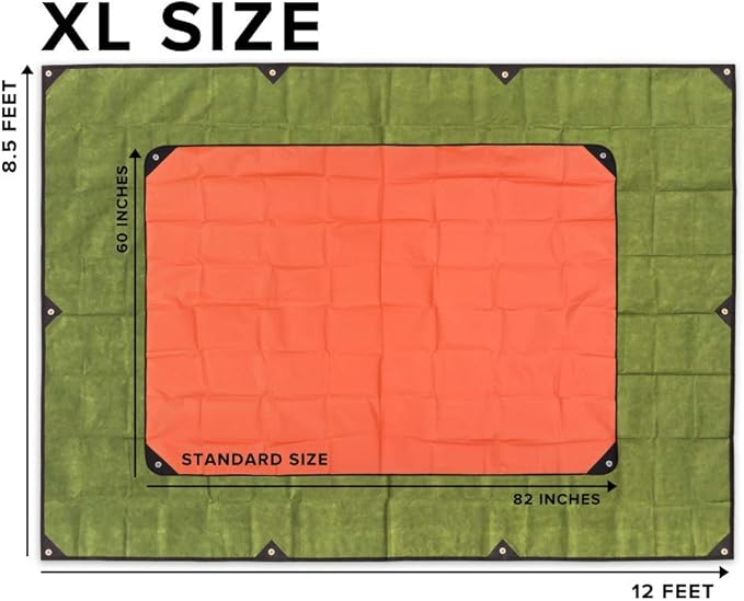Arcturus XL Heavy Duty Survival Blanket ??Insulated Reflective Thermal Camping Tarp - 8.5 FT x 12