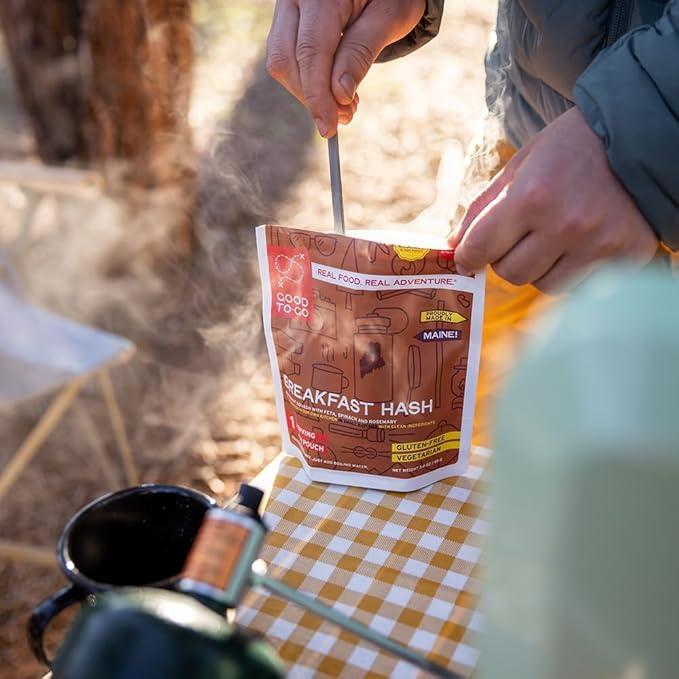GOOD TO-GO Breakfast Hash (Single Serving) | Camping & Backpacking Food | Just Add Water