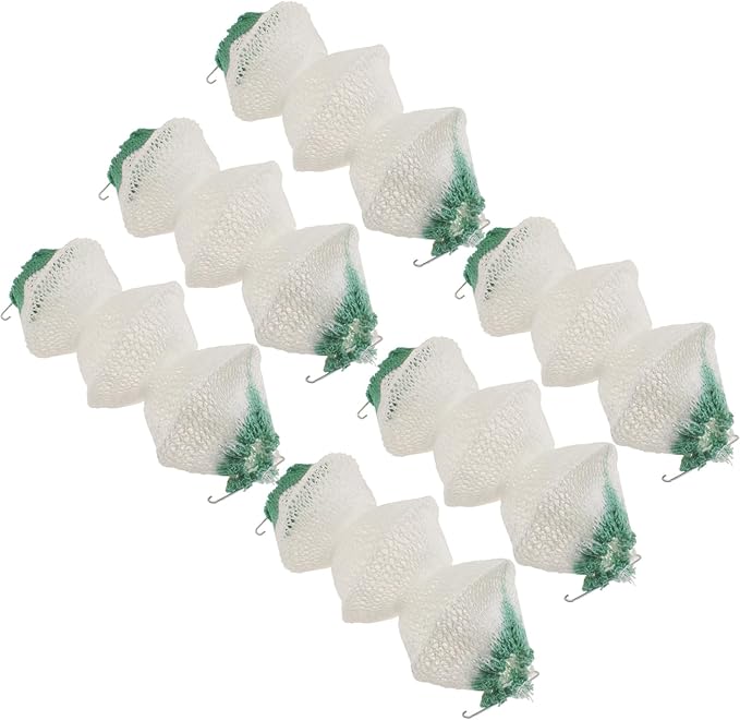 Lantern Mantles Insta-Clip 2#95 Mantles 3-Layer Accordion Shape Gas Lamp/Lantern Mantles with 2